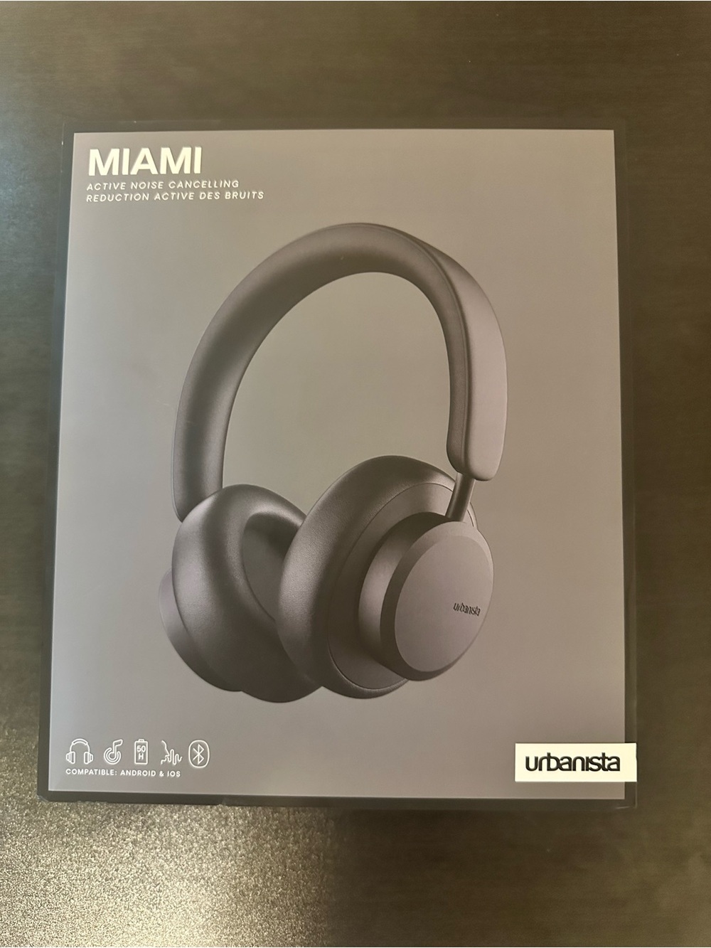 Urbanista Miami Active Noise Cancelling Over-Ear Headphones SEALED BOX